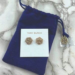 Tory Burch gold studs